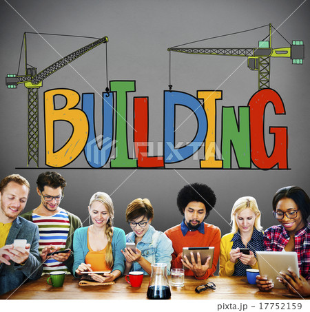 Building Business Strategy Stability Success Concept Building Business Strategy Stability Success Concept 17752159