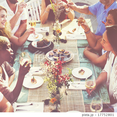 Diverse People Luncheon Outdoors Food Concept 17752801