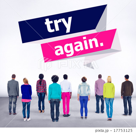 Try Again Restart Retry Persistence Endure Concept 17753125