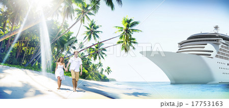 Couple Romance Beach Love Island Concept Couple Romance Beach Love Island Concept 17753163
