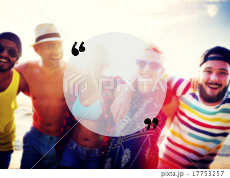 Blank Copy Space Holiday Quotation Mark Summer Concept 17753257