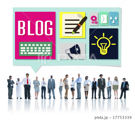 Blog Weblog Media Online Messaging Notes Concept 17753339