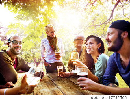 Diverse People Friends Hanging Out Drinking Concept Diverse People Friends Hanging Out Drinking Concept 17753506