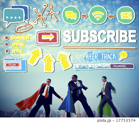 Subscribe Follow Registration Support Media Concept 17753574