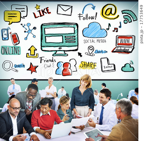 Social Media Social Networking Technology Connection Concept Social Media Social Networking Technology Connection Concept 17753649