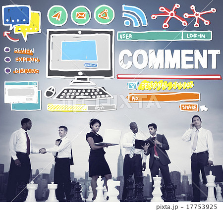 Comment Post Share Social Media Concept 17753925