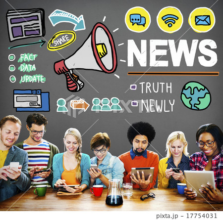 News Broadcast Information Media Publication Concept News Broadcast Information Media Publication Concept 17754031
