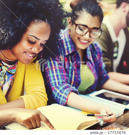 Diverse People Studying Students Campus Concept 17755676