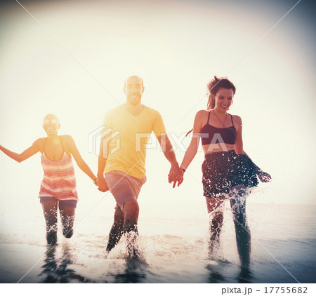 Friendship Freedom Beach Summer Holiday Concept Friendship Freedom Beach Summer Holiday Concept 17755682