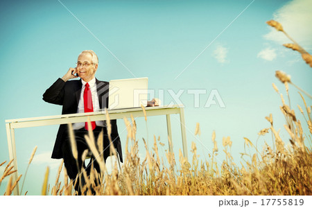 Businessman Relaxation Freedom Happiness Getaway Concept Businessman Relaxation Freedom Happiness Getaway Concept 17755819