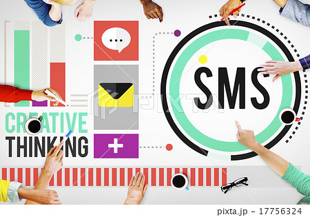 Sms Digital Messaging Communication Technology Concept 17756324