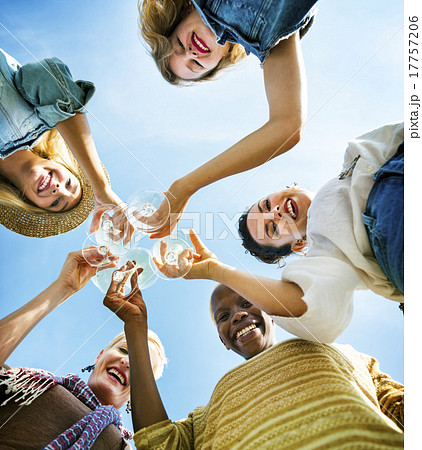 Beach Cheers Celebration Friendship Summer Fun Concept 17757206