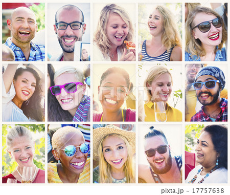 Variation Diversity Collection People Smiling Concept Variation Diversity Collection People Smiling Concept 17757638