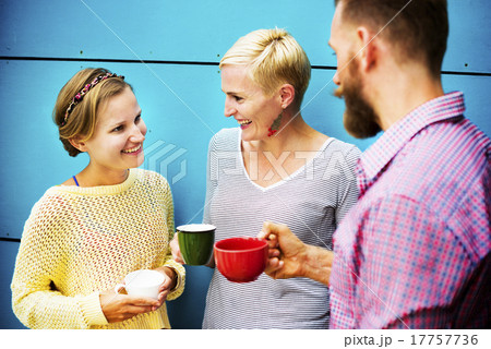 Group People Chatting Interaction Socializing Concept 17757736