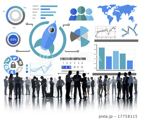 New Business Chart Innovation Teamwork Global Business Concept 17758115