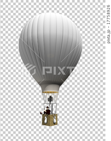 白い気球 のイラスト素材