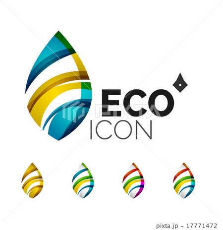 Set of abstract eco leaf icons, business logotype Set of abstract eco leaf icons, business logotype 17771472