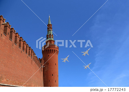 Russian military aircrafts fly over Moscow  17772243
