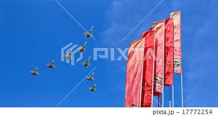 Russian military aircrafts fly over Moscow Russian military aircrafts fly over Moscow 17772254