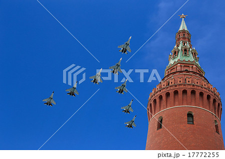 Russian military aircrafts fly over Moscow Russian military aircrafts fly over Moscow 17772255