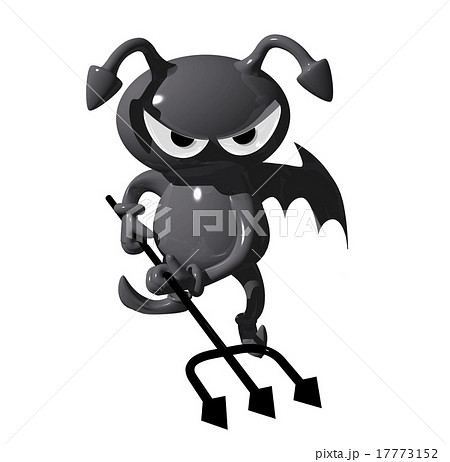 バイキンくん構えのイラスト素材