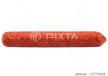 Stick sausage on a white background. 17774056