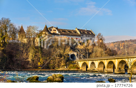Laufen Castle and railway viaduc at Rhine Falls 17774726