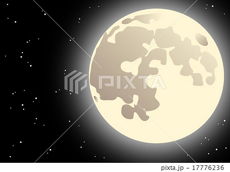 満月と星空 満月と星空 17776236