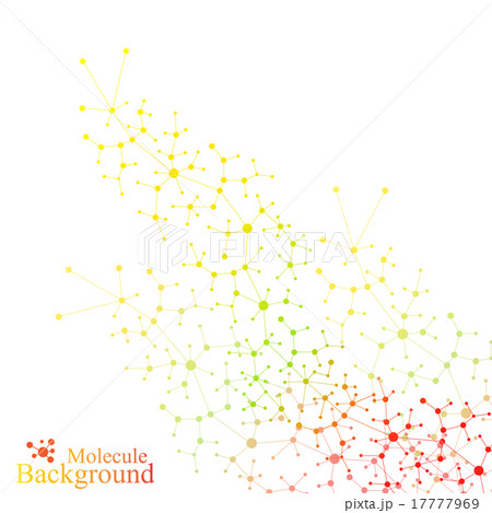 Graphic background molecule and communication 17777969