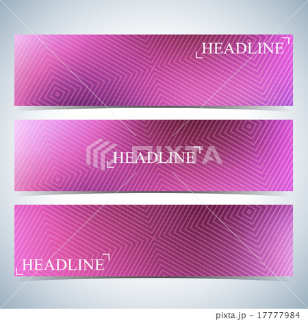 Set of horizontal multicolored backgrounds for 17777984