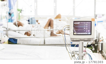 Electrocardiography monitor (ECG) in hospital 17781303