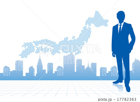 businessman with japan map Vector businessman with japan map Vector 17782363