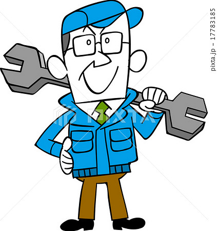 六角レンチを持つ労働者 六角レンチを持つ労働者 17783185