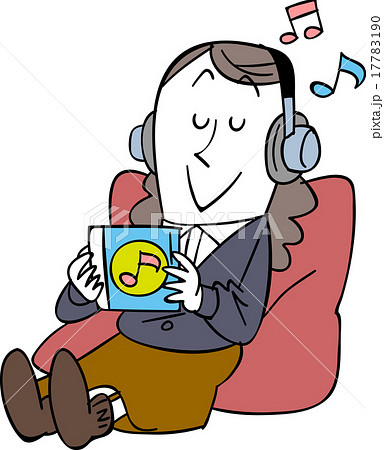 音楽を聞いてリラックスする女性 17783190