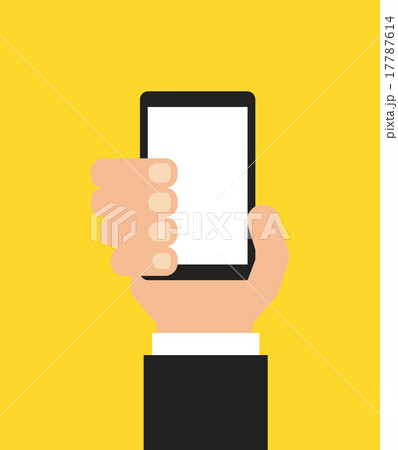 hand on device 17787614