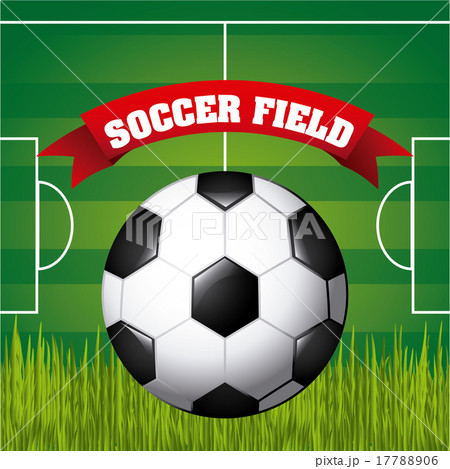 soccer design over green backgroud vector illustration 17788906