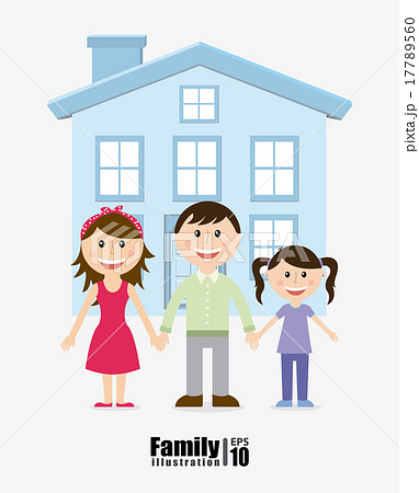 family design over white background vector illustration 17789560