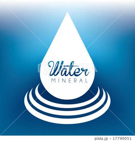 water design over blue background vector illustration 17790051