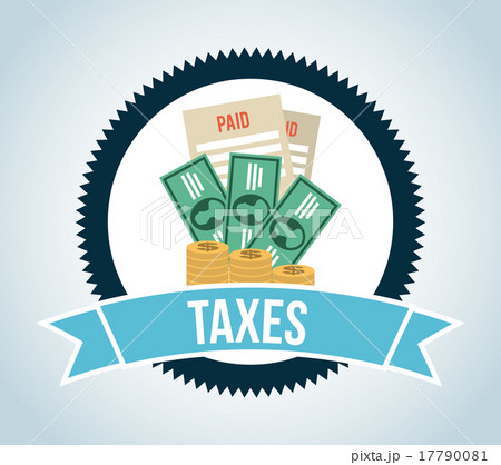 tax design over blue background vector illustration tax design over blue background vector illustration 17790081