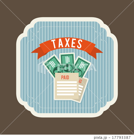 tax design over brown background vector illustration 17793387