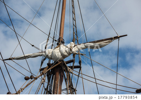 Old vessel sail ship detail 17793854