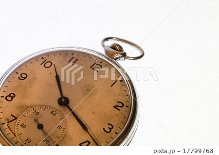 Russian antique pocket watch on white background Russian antique pocket watch on white background 17799768