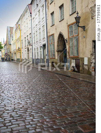 houses on the Old city streets. Tallinn. Estonia.. 17799861