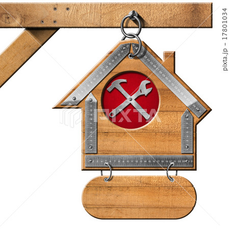Wooden Sign for Construction Industry 17801034