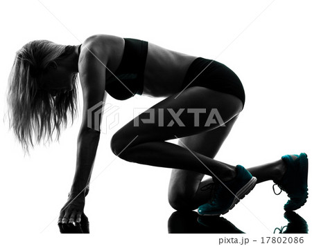 woman runner running jogger jogging silhouette woman runner running jogger jogging silhouette 17802086
