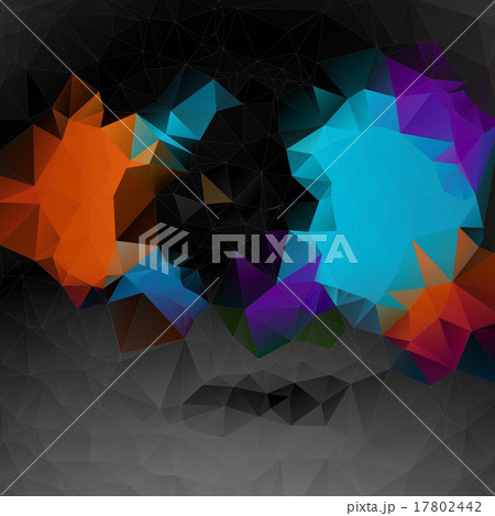 Vector abstract background. Polygon blue and card 17802442