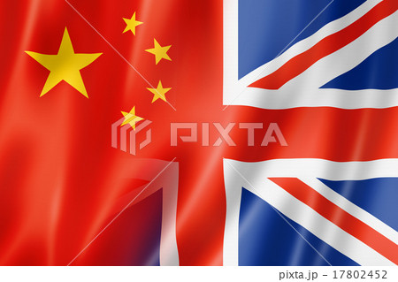 China and UK flag 17802452