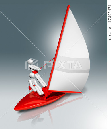 Sailing 3D symbol, Olympic sports Sailing 3D symbol, Olympic sports 17802471