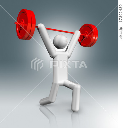 Weightlifting 3D symbol, Olympic sports Weightlifting 3D symbol, Olympic sports 17802480
