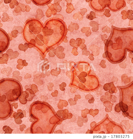 red seamless pattern with hearts 17803275